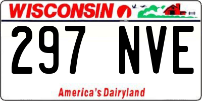 WI license plate 297NVE