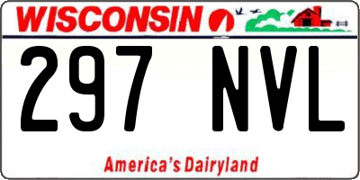 WI license plate 297NVL