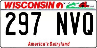 WI license plate 297NVQ