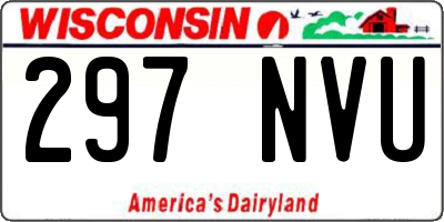 WI license plate 297NVU