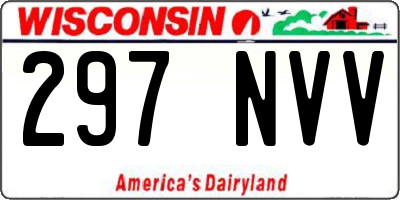 WI license plate 297NVV