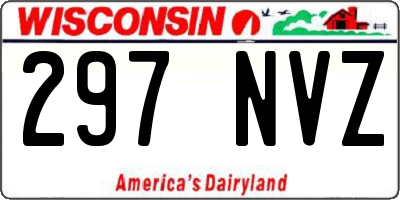 WI license plate 297NVZ