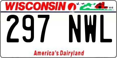 WI license plate 297NWL