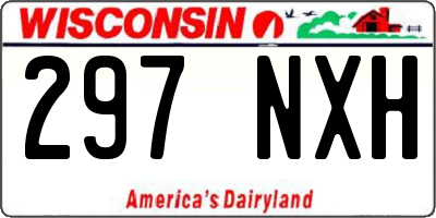 WI license plate 297NXH