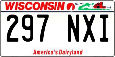 WI license plate 297NXI