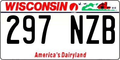 WI license plate 297NZB