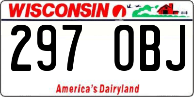 WI license plate 297OBJ