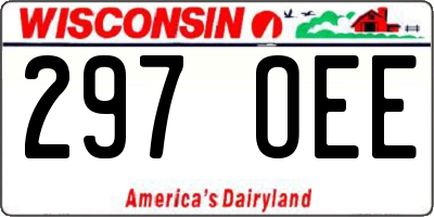 WI license plate 297OEE