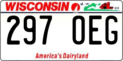WI license plate 297OEG