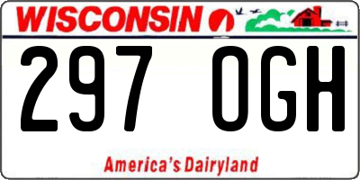 WI license plate 297OGH