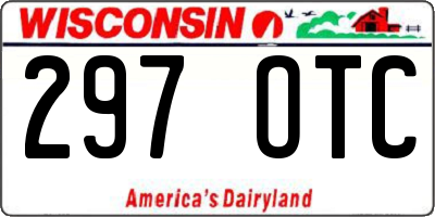 WI license plate 297OTC