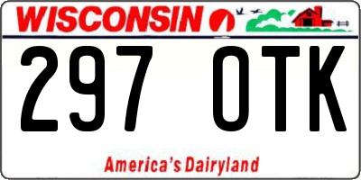 WI license plate 297OTK