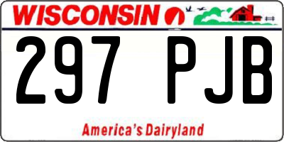 WI license plate 297PJB