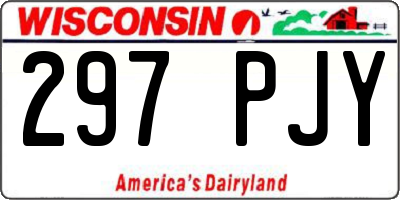 WI license plate 297PJY