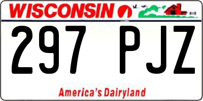 WI license plate 297PJZ