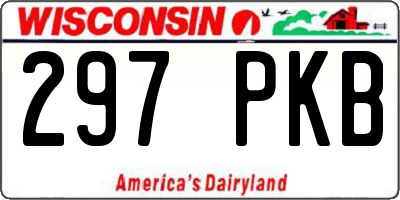WI license plate 297PKB