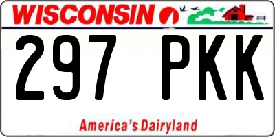 WI license plate 297PKK