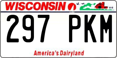 WI license plate 297PKM