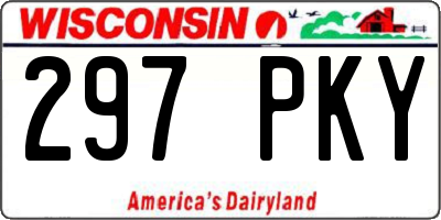 WI license plate 297PKY