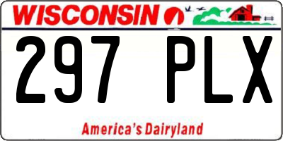 WI license plate 297PLX