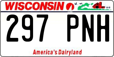 WI license plate 297PNH