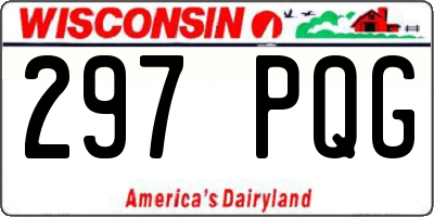WI license plate 297PQG
