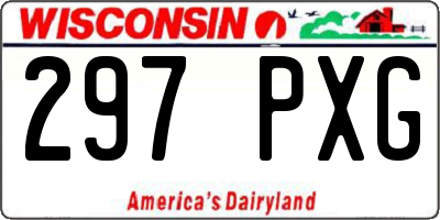 WI license plate 297PXG