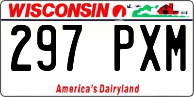 WI license plate 297PXM