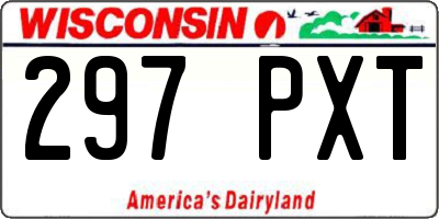 WI license plate 297PXT