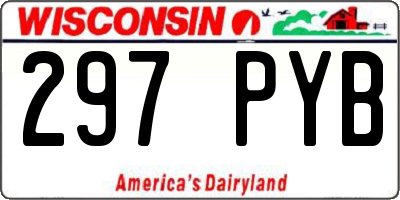 WI license plate 297PYB