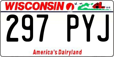 WI license plate 297PYJ