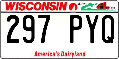 WI license plate 297PYQ