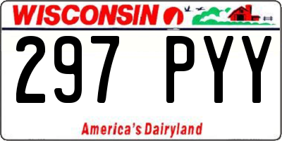 WI license plate 297PYY