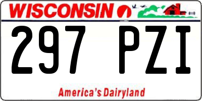 WI license plate 297PZI