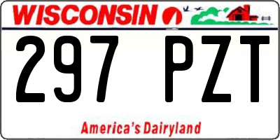 WI license plate 297PZT