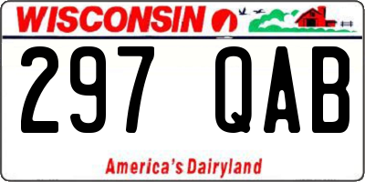 WI license plate 297QAB
