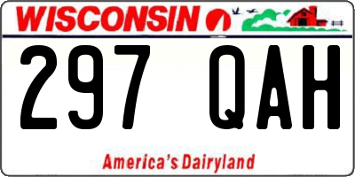WI license plate 297QAH