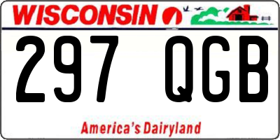 WI license plate 297QGB