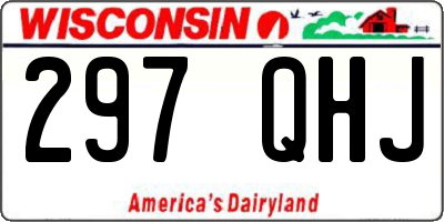 WI license plate 297QHJ