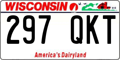WI license plate 297QKT