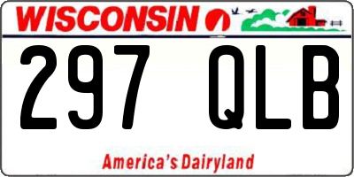 WI license plate 297QLB