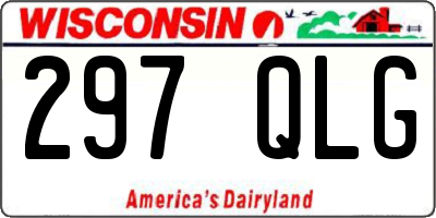 WI license plate 297QLG