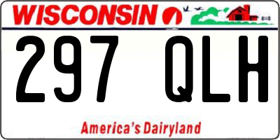 WI license plate 297QLH