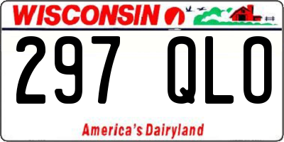 WI license plate 297QLO