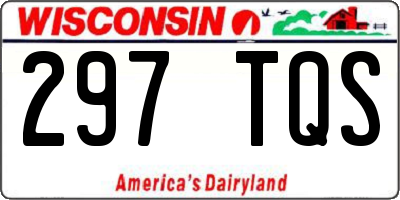 WI license plate 297TQS