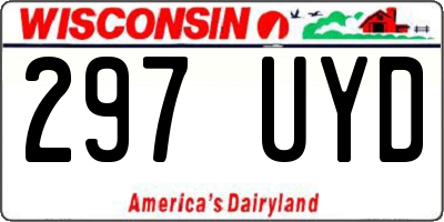 WI license plate 297UYD