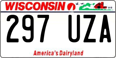 WI license plate 297UZA