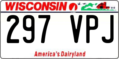 WI license plate 297VPJ