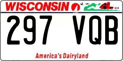 WI license plate 297VQB