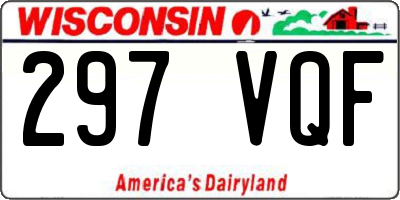 WI license plate 297VQF